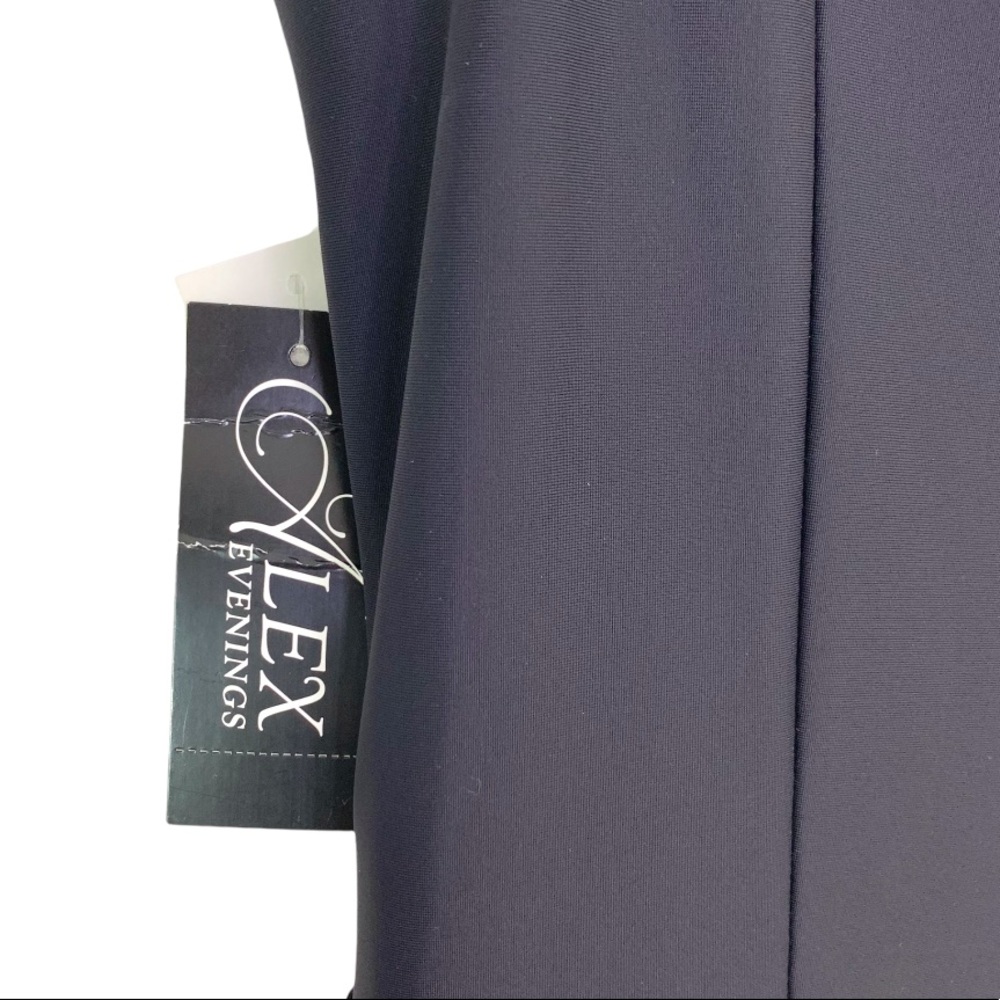 ALEX EVENINGS Jersey Knit Rhinestone Detail Dress - Picture 8 of 12